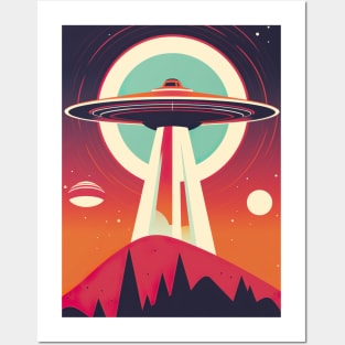 Alien Abduction - Extraterrestrial UFO Encounter Posters and Art